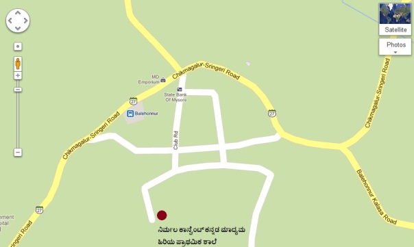 Nirmala-Convent-Balehonnur-Map